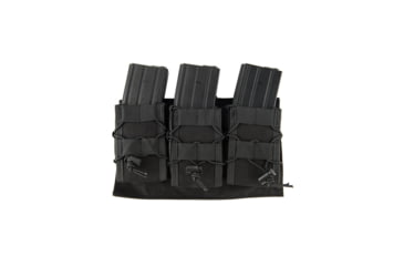 Image of Lancer Tactical 1000D Nylon MOLLE Triple AR Mag Pouch, Black, CA-1843BN