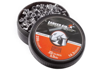 Image of Lancer Tactical .22 Caliber 14.3 Gram Air Gun Pellets, Pointed, LTA-PLP55-143G250