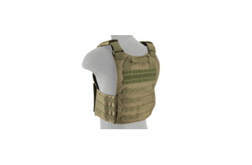 Image of Lancer Tactical Buckle Up Version Airsoft Plate Carrier, Olive Drab, CA-297G