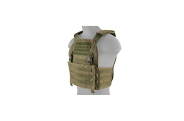 Image of Lancer Tactical Buckle Up Version Airsoft Plate Carrier, Olive Drab, CA-297G