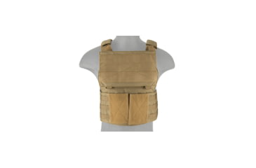 Image of Lancer Tactical Buckle Up Version Airsoft Plate Carrier, Tan, CA-297T