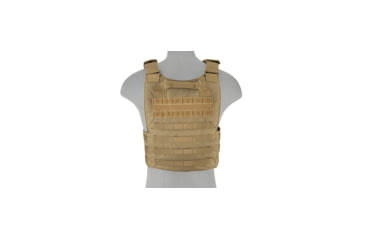 Image of Lancer Tactical Buckle Up Version Airsoft Plate Carrier, Tan, CA-297T
