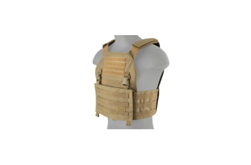 Image of Lancer Tactical Buckle Up Version Airsoft Plate Carrier, Tan, CA-297T