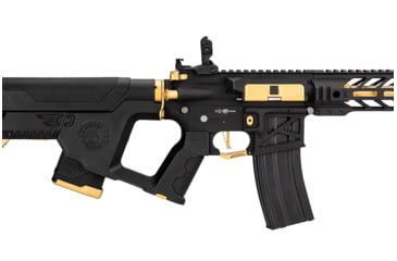 Image of Lancer Tactical Enforcer Battle Hawk 10in Skeleton AEG w/ Alpha Stock, Black/Gold, LT-34BCG10-G2-ME