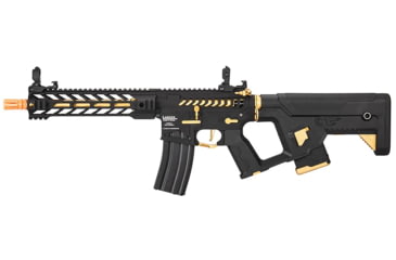 Image of Lancer Tactical Enforcer Battle Hawk 10in Skeleton AEG w/ Alpha Stock, Black/Gold, LT-34BCG10-G2-ME