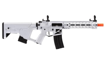 Image of Lancer Tactical Enforcer Battle Hawk 10in Skeleton AEG w/ Alpha Stock, White/Black, LT-34WCB10-G2-ME