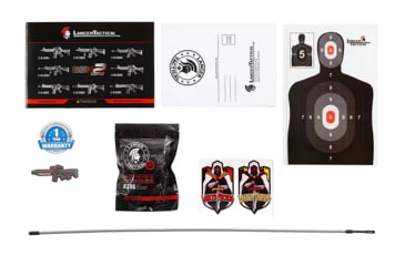 Image of Lancer Tactical Enforcer Battle Hawk 10in Skeleton AEG w/ Alpha Stock, White/Black, LT-34WCB10-G2-ME