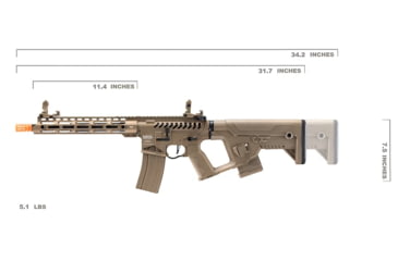 Image of Lancer Tactical Enforcer Blackbird Skeleton AEG, Tan, LT-30TCB-G2-ME