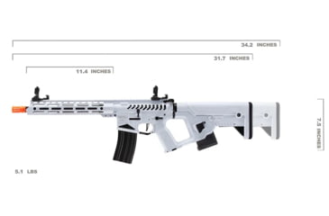 Image of Lancer Tactical Enforcer Blackbird Skeleton AEG, White, LT-30WCB-G2-ME