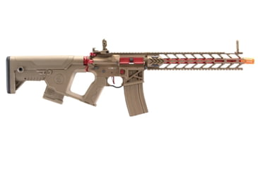 Image of Lancer Tactical Enforcer Night Wing Skeleton AEG w/ Alpha Stock, Tan/Red, LT-33TCR-G2-ME
