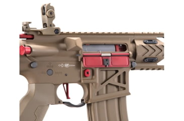 Image of Lancer Tactical Enforcer Night Wing Skeleton AEG w/ Alpha Stock, Tan/Red, LT-33TCR-G2-ME