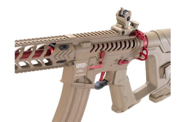 Image of Lancer Tactical Enforcer Night Wing Skeleton AEG w/ Alpha Stock, Tan/Red, LT-33TCR-G2-ME