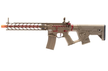 Image of Lancer Tactical Enforcer Night Wing Skeleton AEG w/ Alpha Stock, Tan/Red, LT-33TCR-G2-ME