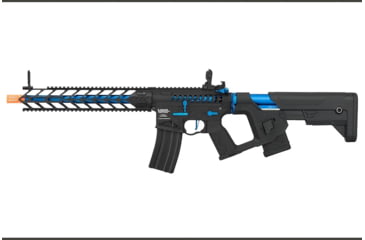Image of Lancer Tactical Enforcer Series Proline Night Wing Skeleton AEG Rifle, Black/Blue, LT-33BCN-G2-ME