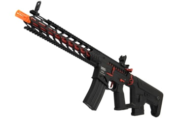 Image of Lancer Tactical Enforcer Series Proline Night Wing Skeleton AEG Rifle, Black/Red, LT-33BCR-G2-ME