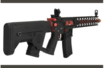 Image of Lancer Tactical Enforcer Series Proline Night Wing Skeleton AEG Rifle, Black/Red, LT-33BCR-G2-ME