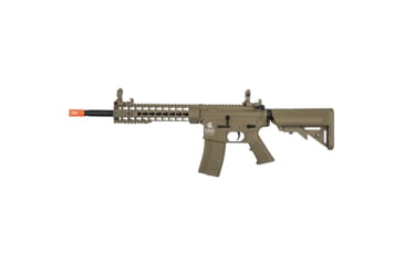 Image of Lancer Tactical Gen 2 10in Keymod M4 Carbine Airsoft AEG Rifle, Tan, LT-19T-G2