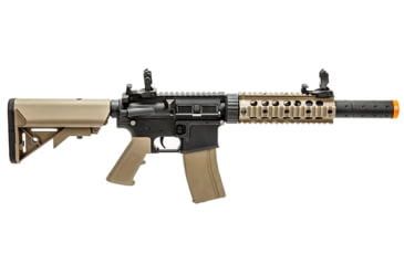 Image of Lancer Tactical Gen 2 7in Nylon Polymer M4 Airsoft AEG, Black/Tan, LT-15X-G2