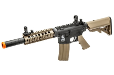 Image of Lancer Tactical Gen 2 7in Nylon Polymer M4 Airsoft AEG, Black/Tan, LT-15X-G2