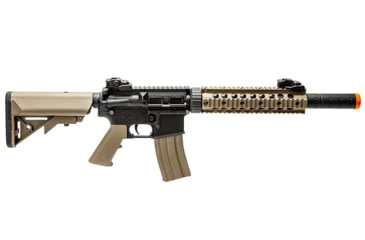 Image of Lancer Tactical Gen 2 9in Nylon Polymer M4 Airsoft AEG, Black/Tan, LT-15CX-G2