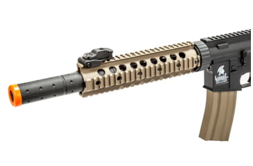 Image of Lancer Tactical Gen 2 9in Nylon Polymer M4 Airsoft AEG, Black/Tan, LT-15CX-G2