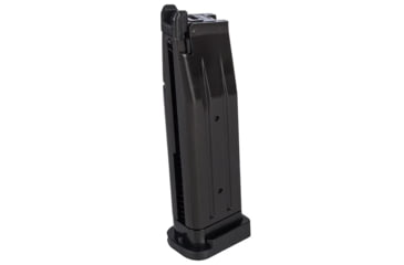 Image of Lancer Tactical Knightshade Hi-Capa Gas Blowback Airsoft Pistol, Black/Blue, LTX-6BN
