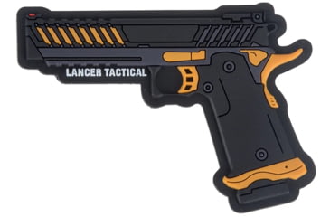 Image of Lancer Tactical Knightshade Hi-Capa Gas Blowback Airsoft Pistol, Black/Blue, LTX-6BN
