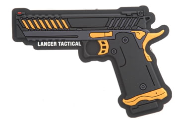 Image of Lancer Tactical Knightshade Hi-Capa Gas Blowback Airsoft Pistol, Black/Gold, LTX-6B