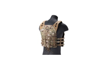 Image of Lancer Tactical Lightweight Molle Tactical Vest with Retention Cords, Camo, CA-1897C