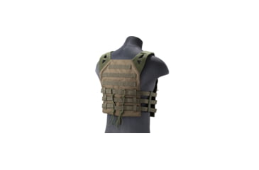 Image of Lancer Tactical Lightweight Molle Tactical Vest with Retention Cords, Olive Drab, CA-1897G