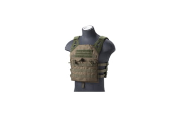 Image of Lancer Tactical Lightweight Molle Tactical Vest with Retention Cords, Olive Drab, CA-1897G