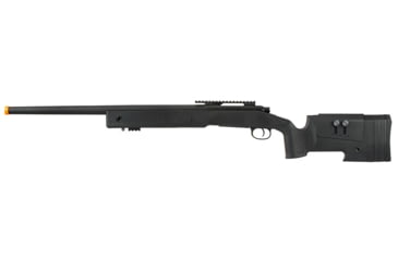 Image of Lancer Tactical M40A3 Bolt Action Airsoft Sniper Rifle, Black, LT-M40A3B