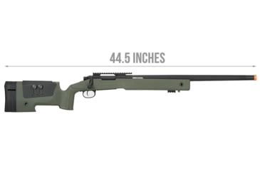 Image of Lancer Tactical M40A3 Bolt Action Airsoft Sniper Rifle, Green, LT-M40A3G