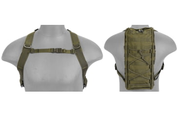 Image of Lancer Tactical MOLLE Attachable Hydration Backpack, Olive Drab, CA-384GN