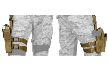 Image of Lancer Tactical Nylon 92F Drop Leg Holster, Tan, CA-323TN