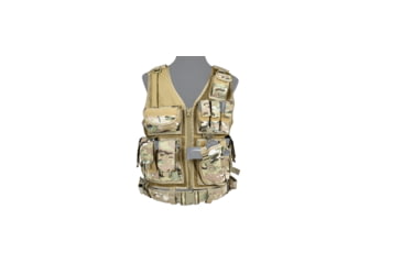 Image of Lancer Tactical Nylon Cross Draw Vest w/Holster, Camo, CA-310CN