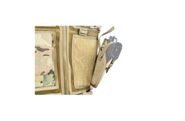 Image of Lancer Tactical Nylon Cross Draw Vest w/Holster, Camo, CA-310CN