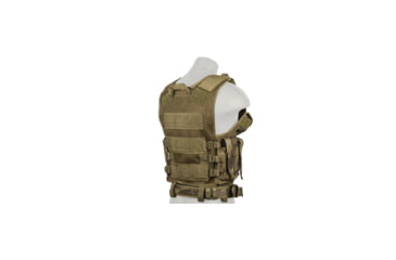 Image of Lancer Tactical Nylon Cross Draw Vest w/Holster, Camo Tropic, CA-310MTN