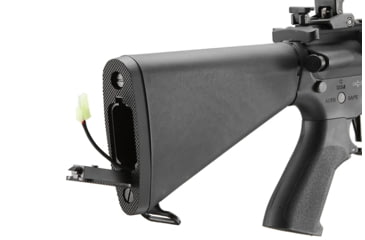 Image of Lancer Tactical Proline 7in KeyMod Airsoft AEG Rifle w/ Stubby Stock, Black, LT-14BBU-G2-ME