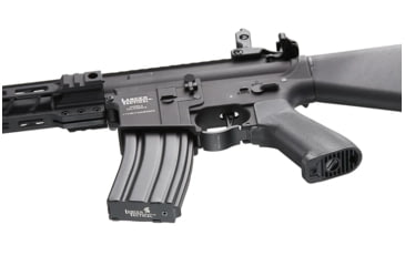 Image of Lancer Tactical Proline 7in KeyMod Airsoft AEG Rifle w/ Stubby Stock, Black, LT-14BBU-G2-ME