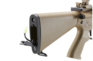 Image of Lancer Tactical Proline 7in KeyMod Airsoft AEG Rifle w/ Stubby Stock, Tan, LT-14BTU-G2-ME