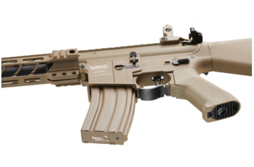 Image of Lancer Tactical Proline 7in KeyMod Airsoft AEG Rifle w/ Stubby Stock, Tan, LT-14BTU-G2-ME