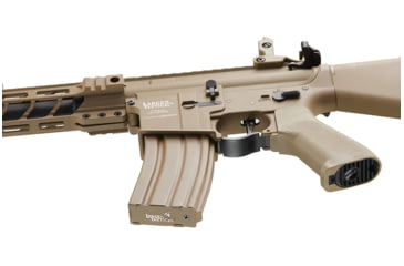 Image of Lancer Tactical Proline 7in M-LOK Battle Hawk Airsoft AEG w/ Stubby Stock, Tan, LT-34TU7-G2-ME