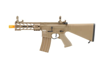 Image of Lancer Tactical Proline 7in M-LOK Battle Hawk Airsoft AEG w/ Stubby Stock, Tan, LT-34TU7-G2-ME
