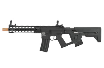 Image of Lancer Tactical Proline Enforcer Battle Hawk 10in M4 Airsoft Rifle w/ Alpha Stock, Black, LT-34BB10-G2-ME