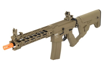 Image of Lancer Tactical Proline Enforcer Battle Hawk 10in M4 Airsoft Rifle w/ Alpha Stock, Tan, LT-34TB10-G2-ME
