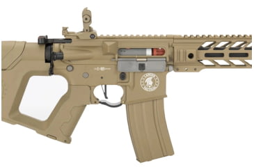 Image of Lancer Tactical Proline Enforcer Battle Hawk 10in M4 Airsoft Rifle w/ Alpha Stock, Tan, LT-34TB10-G2-ME