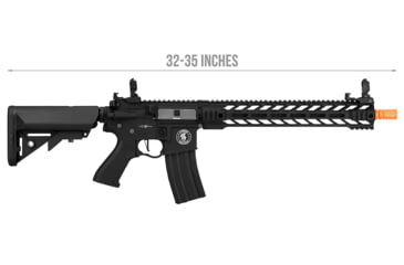 Image of Lancer Tactical Proline Enforcer Battle Hawk 14in M4 Airsoft Rifle, Black, LT-34BA14-G2-ME