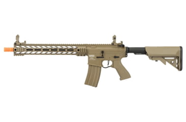 Image of Lancer Tactical Proline Enforcer Battle Hawk 14in M4 Airsoft Rifle, Tan, LT-34TA14-G2-ME