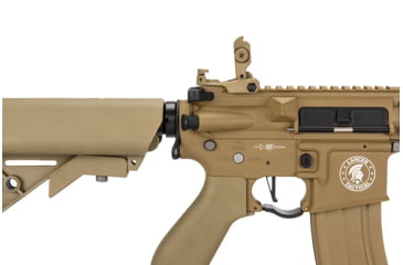 Image of Lancer Tactical Proline LT-24 M4 12in Rail AEG Rifle, Tan, LT-24T12-G2-ME